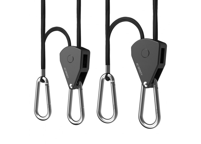 AC Infinity - Heavy duty adjustable rope clip hanger - one pair